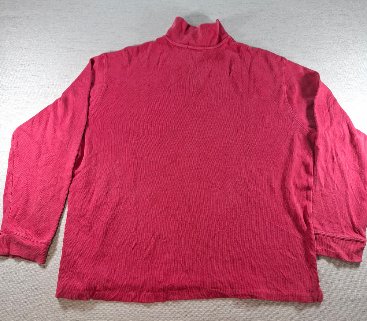 000436 – Polo Ralph Lauren 1/4 Zip Pullover – Red, Size XL