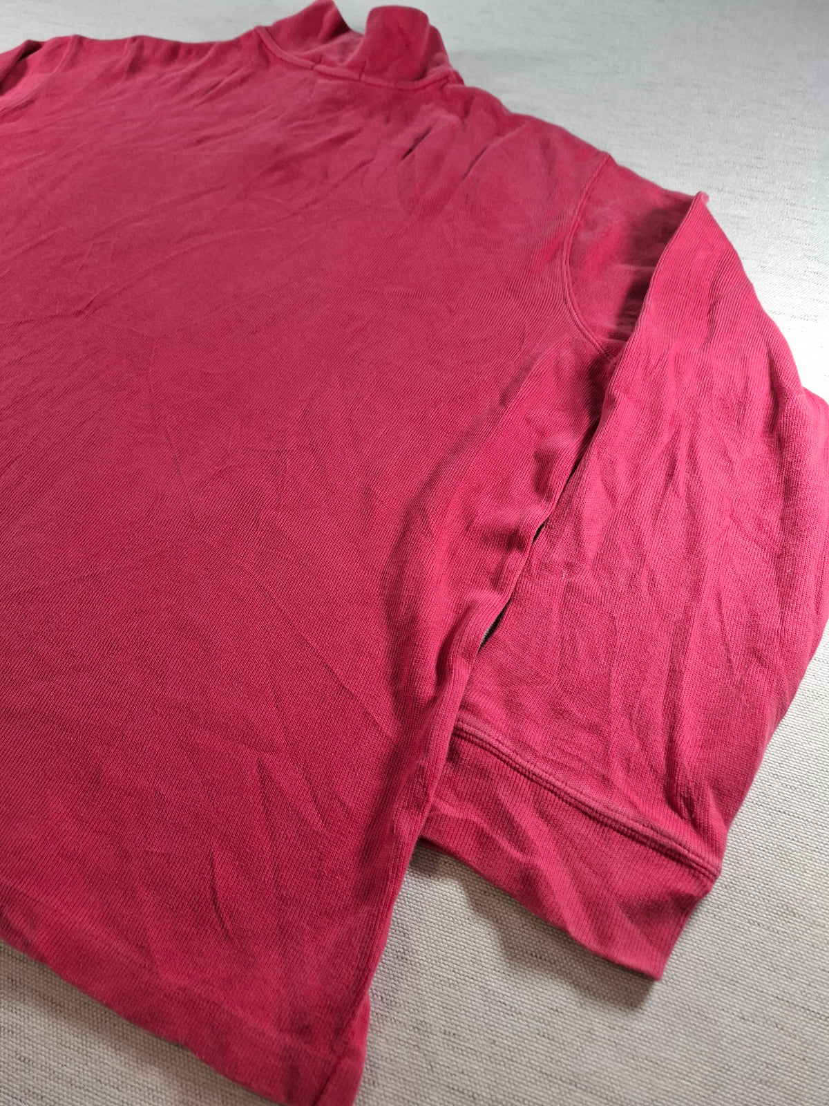 000436 – Polo Ralph Lauren 1/4 Zip Pullover – Red, Size XL