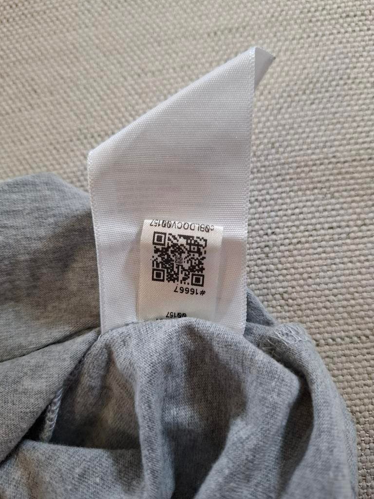 000128 – Adidas T-Shirt – Grey, Size S