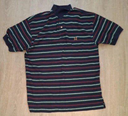 P126 Tommy Hilfiger Polo size M Multicolor/Navy