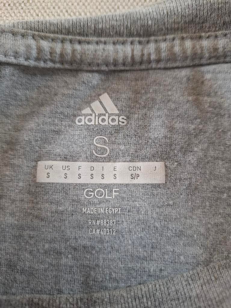 000128 – Adidas T-Shirt – Grey, Size S