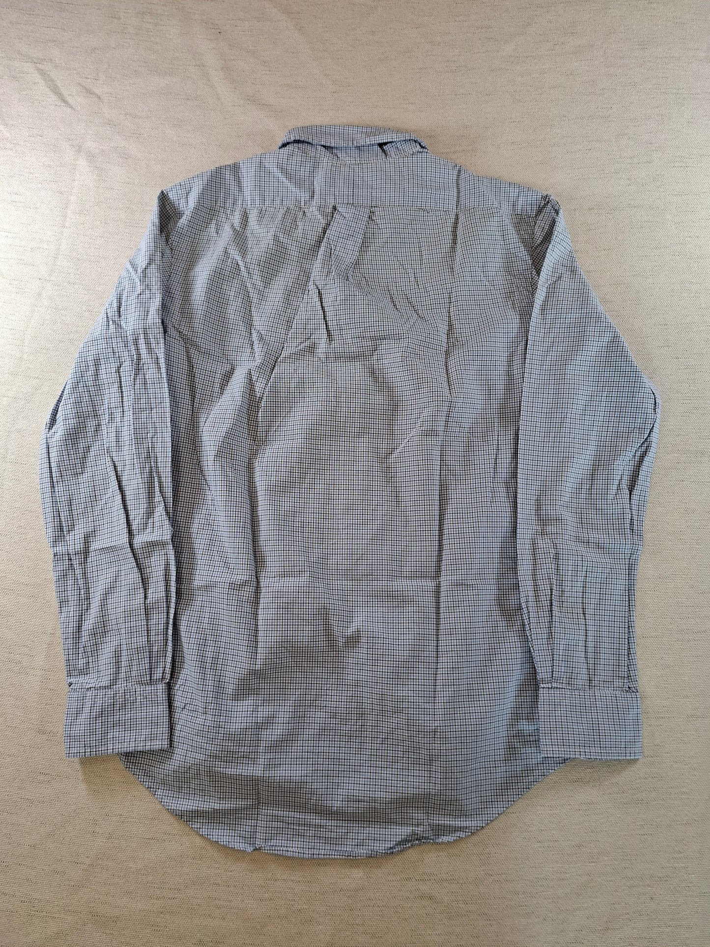 001069 Polo Ralph Lauren Button down shirt size 38 Blue/ Black checkered