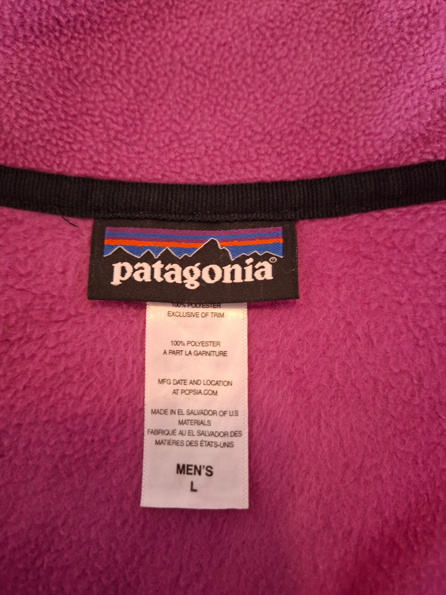 000948 Patagonia Fleece bodywarmer size L Pink
