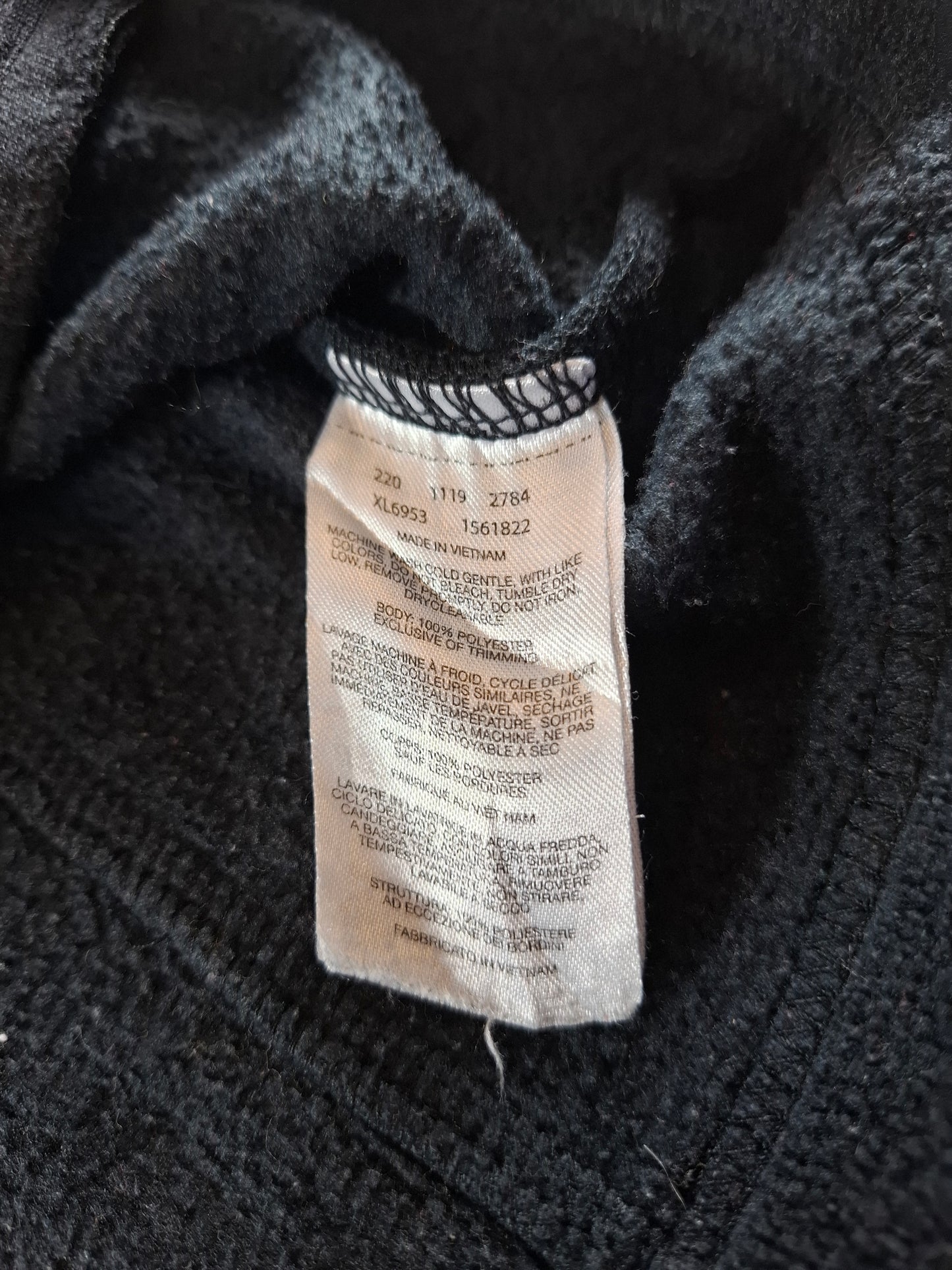 001144 Columbia Fleece bodywarmer size M Black