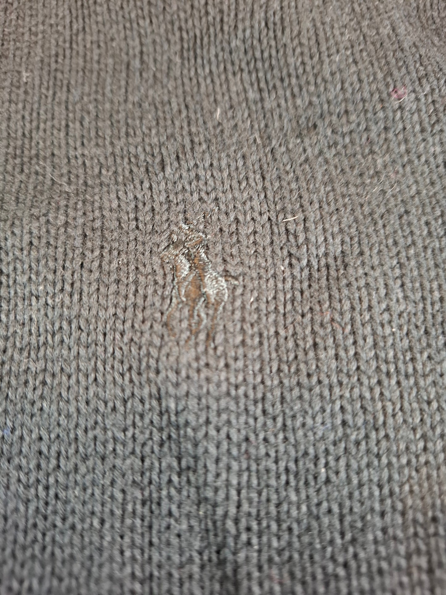 000939 Polo Ralph Lauren Full zip sweater size L Black