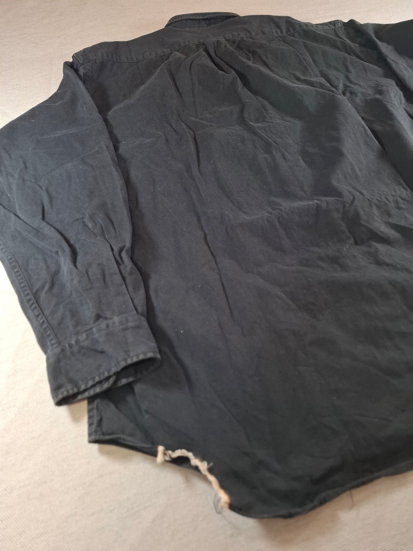 001076 Polo Ralph Lauren Button down shirt size XL Black