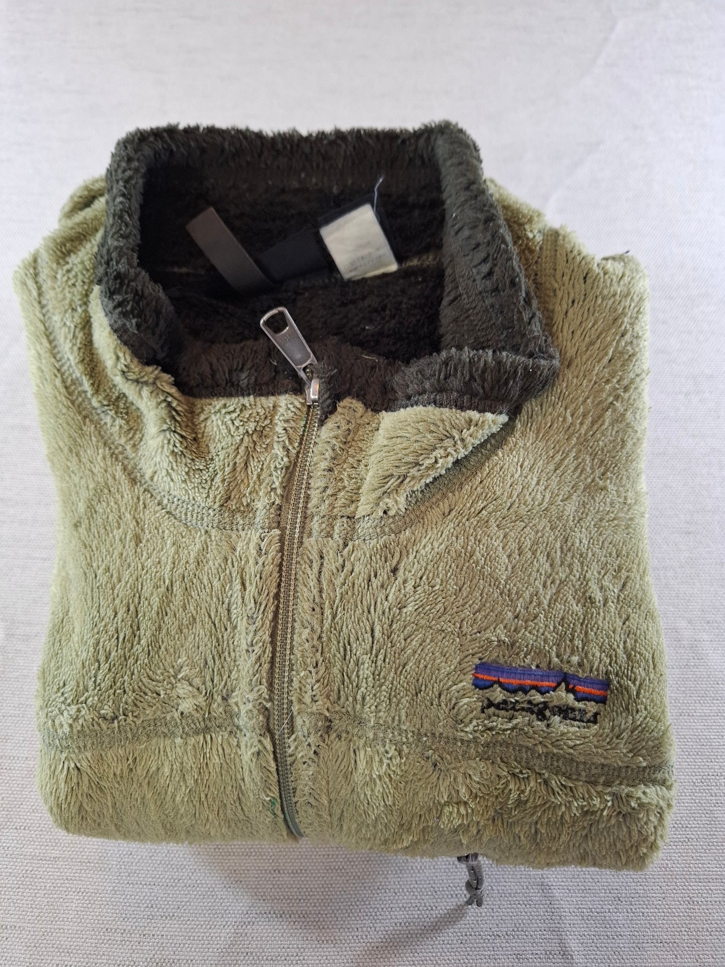000480 Patagonia Fleece jack size L Army Green
