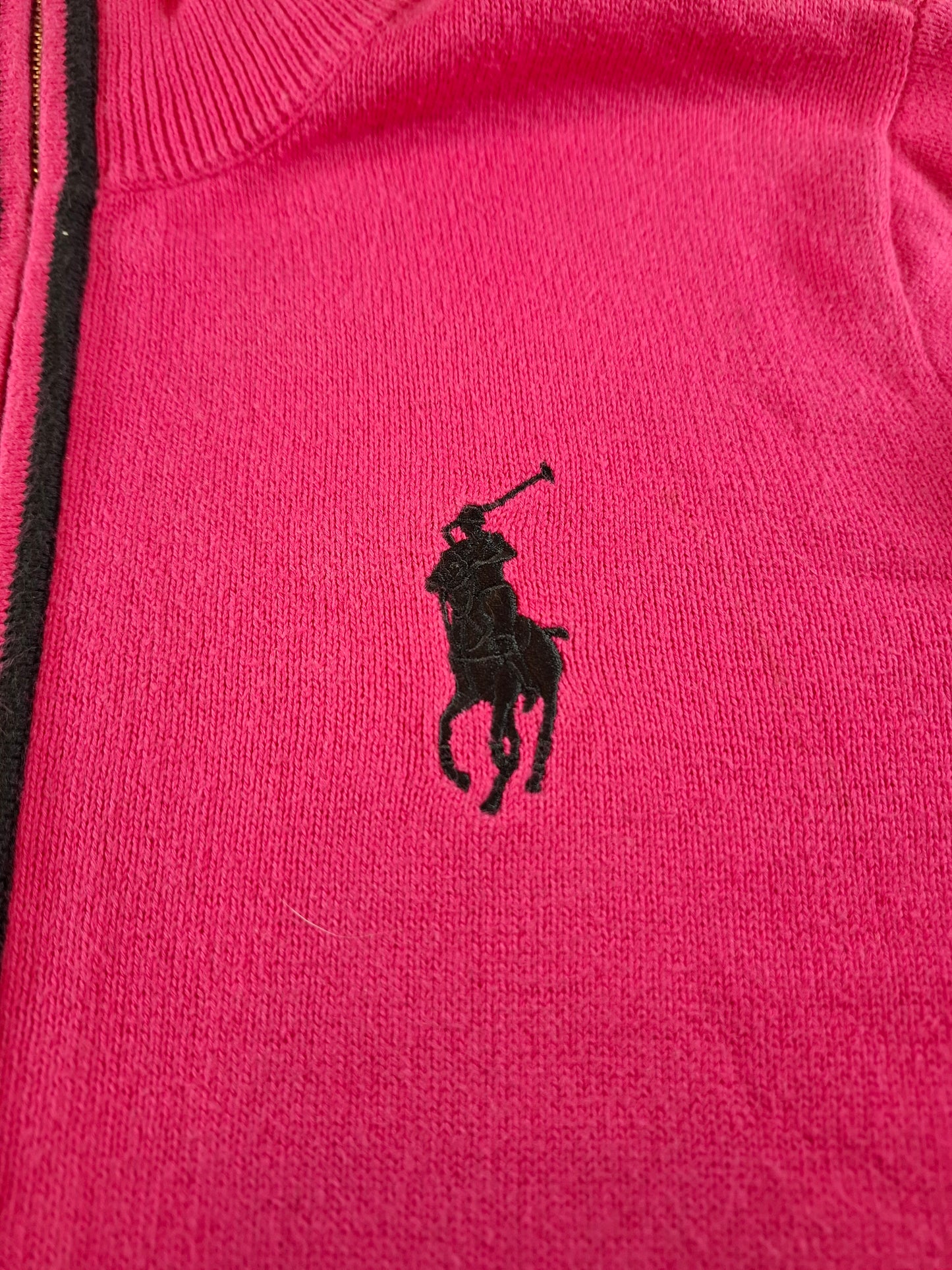 000941 Polo Ralph Lauren Full zip sweater size S Pink