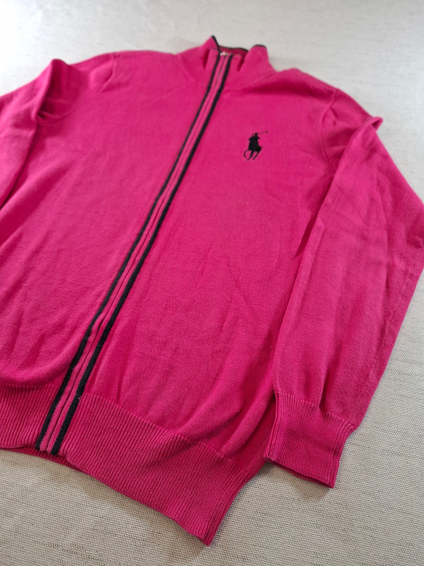 000941 Polo Ralph Lauren Full zip sweater size S Pink