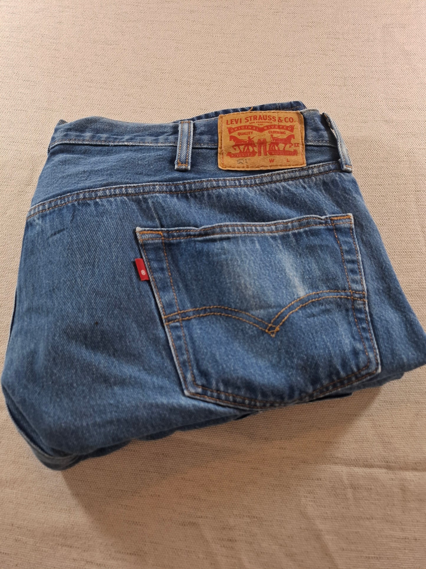 000268 – Levi's Jeans (501) – Blue, Size 48/32