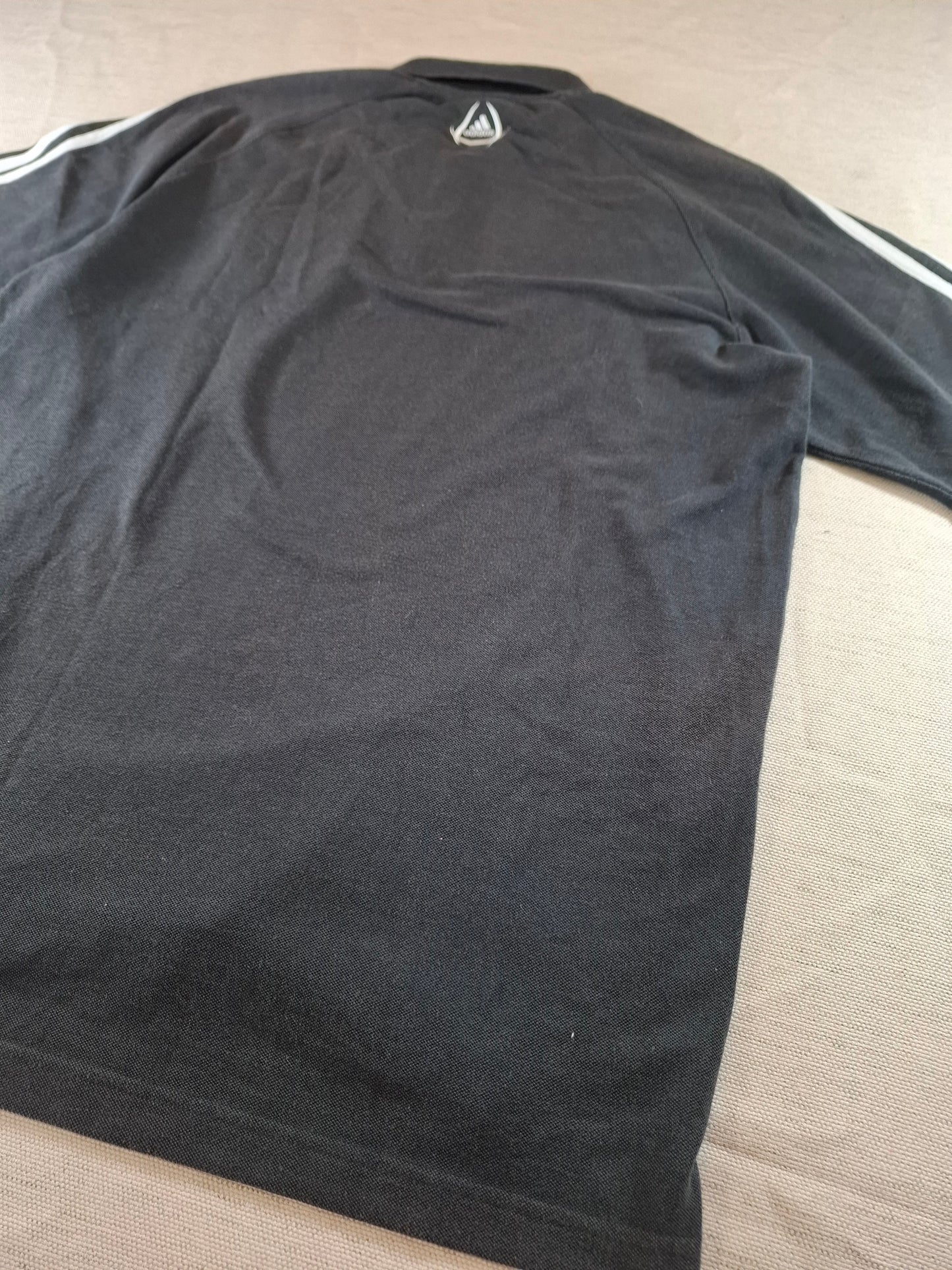 000127 Adidas AEK Athens polo size L (uk 42/44) Black