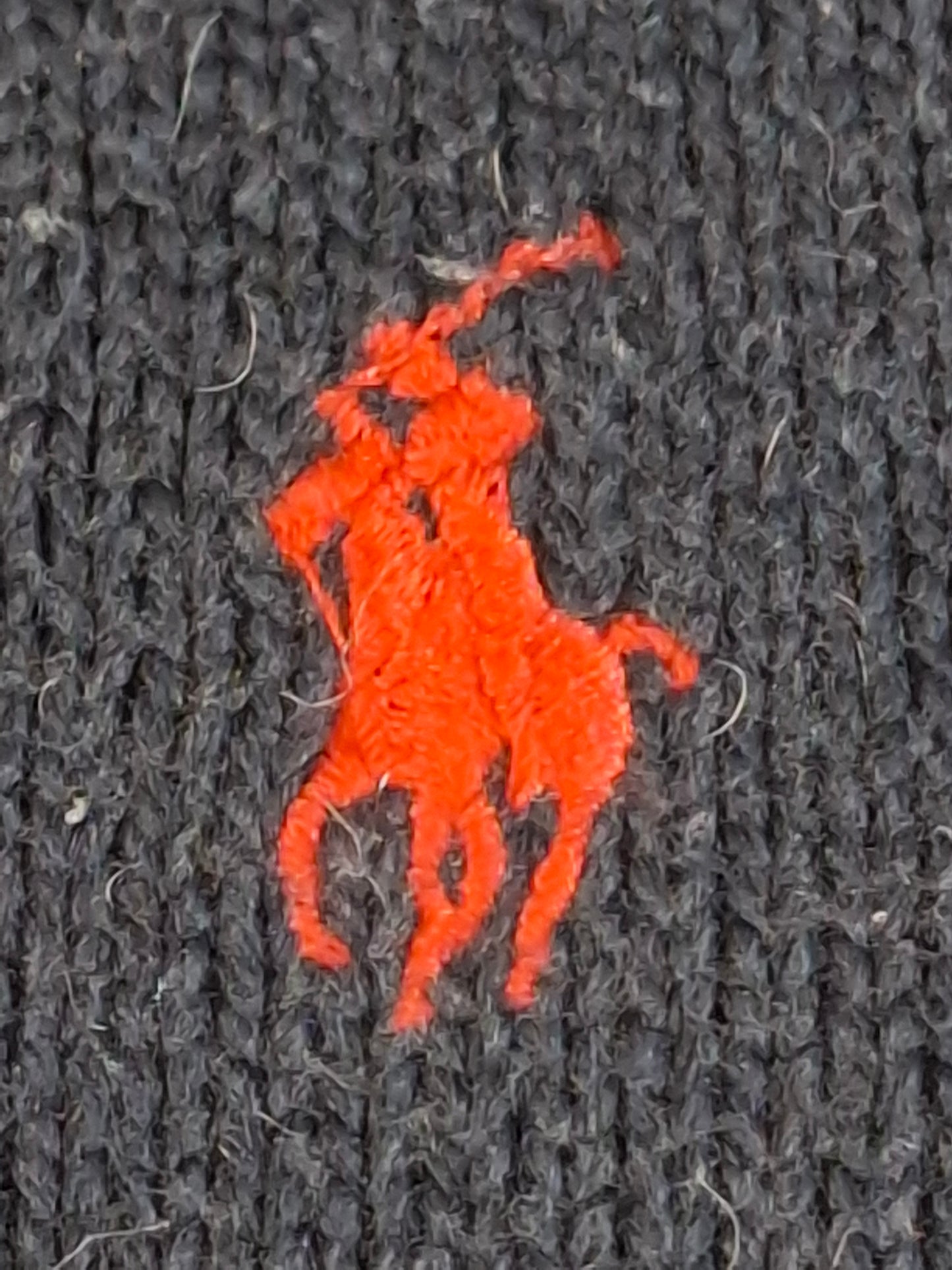 000498 Polo Ralph Lauren 1/4 zip sweater size L Navy