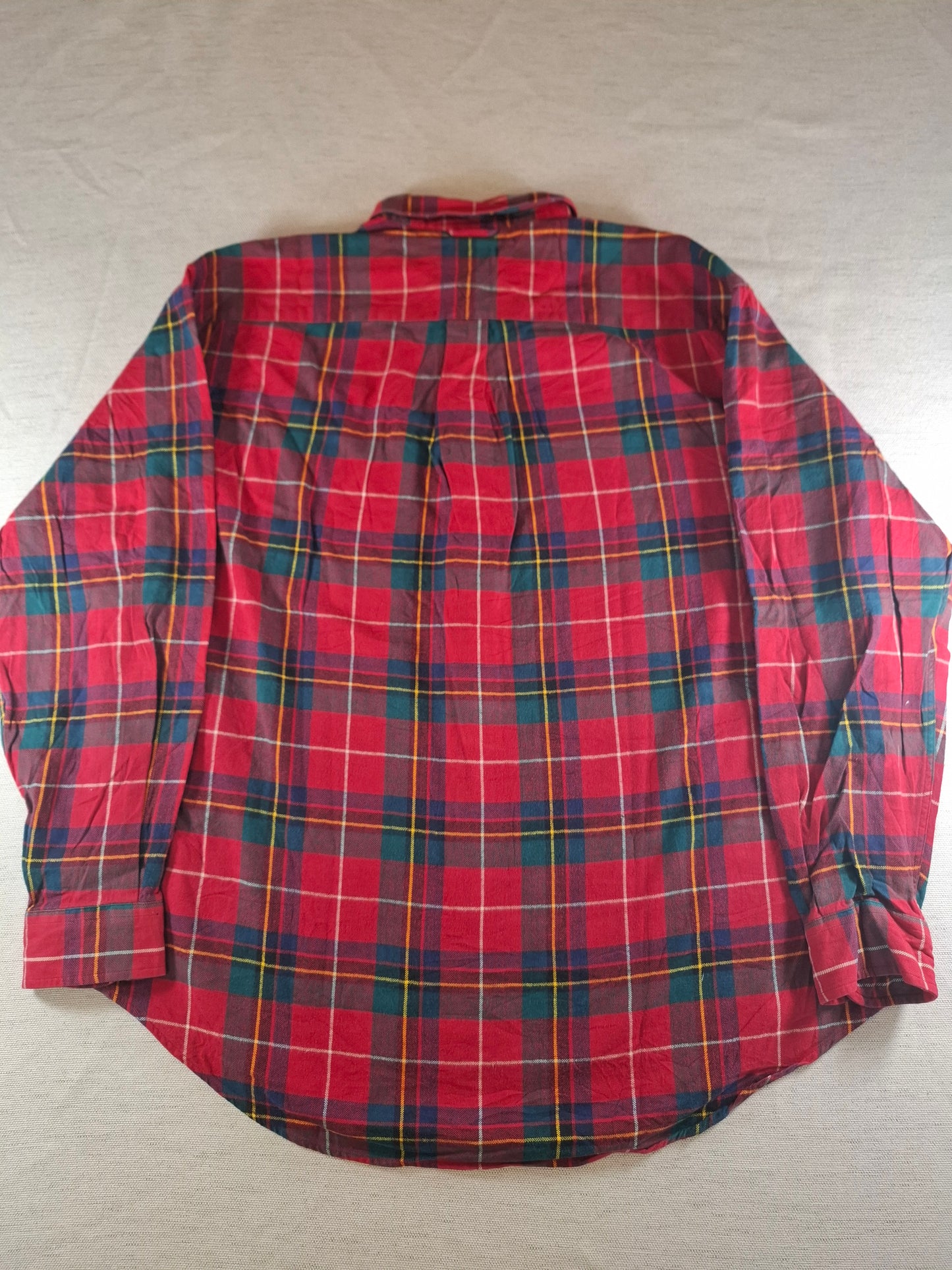 001088 Tommy Hilfiger Button down shirt size L Multi/ Red