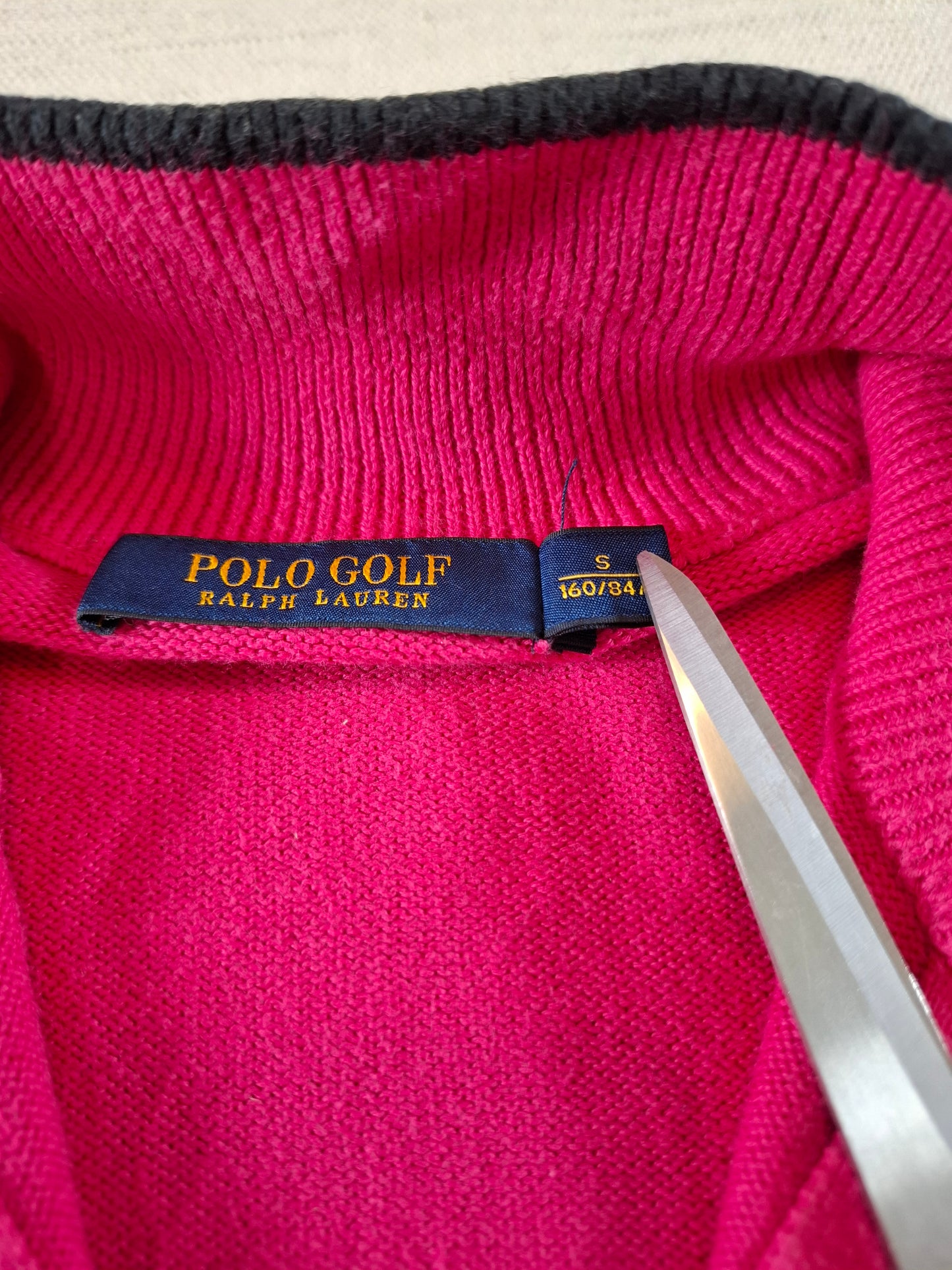 000941 Polo Ralph Lauren Full zip sweater size S Pink