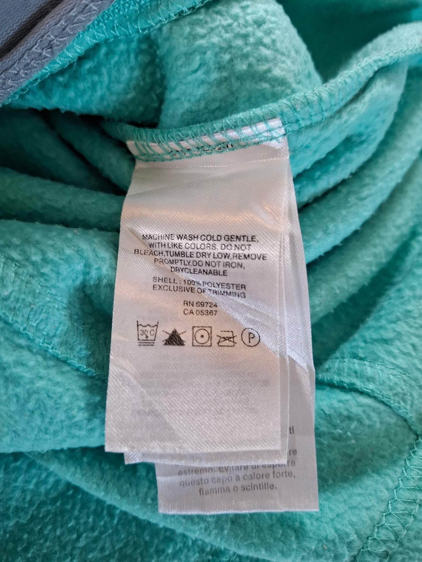 001148 Columbia Fleece size L Turquoise