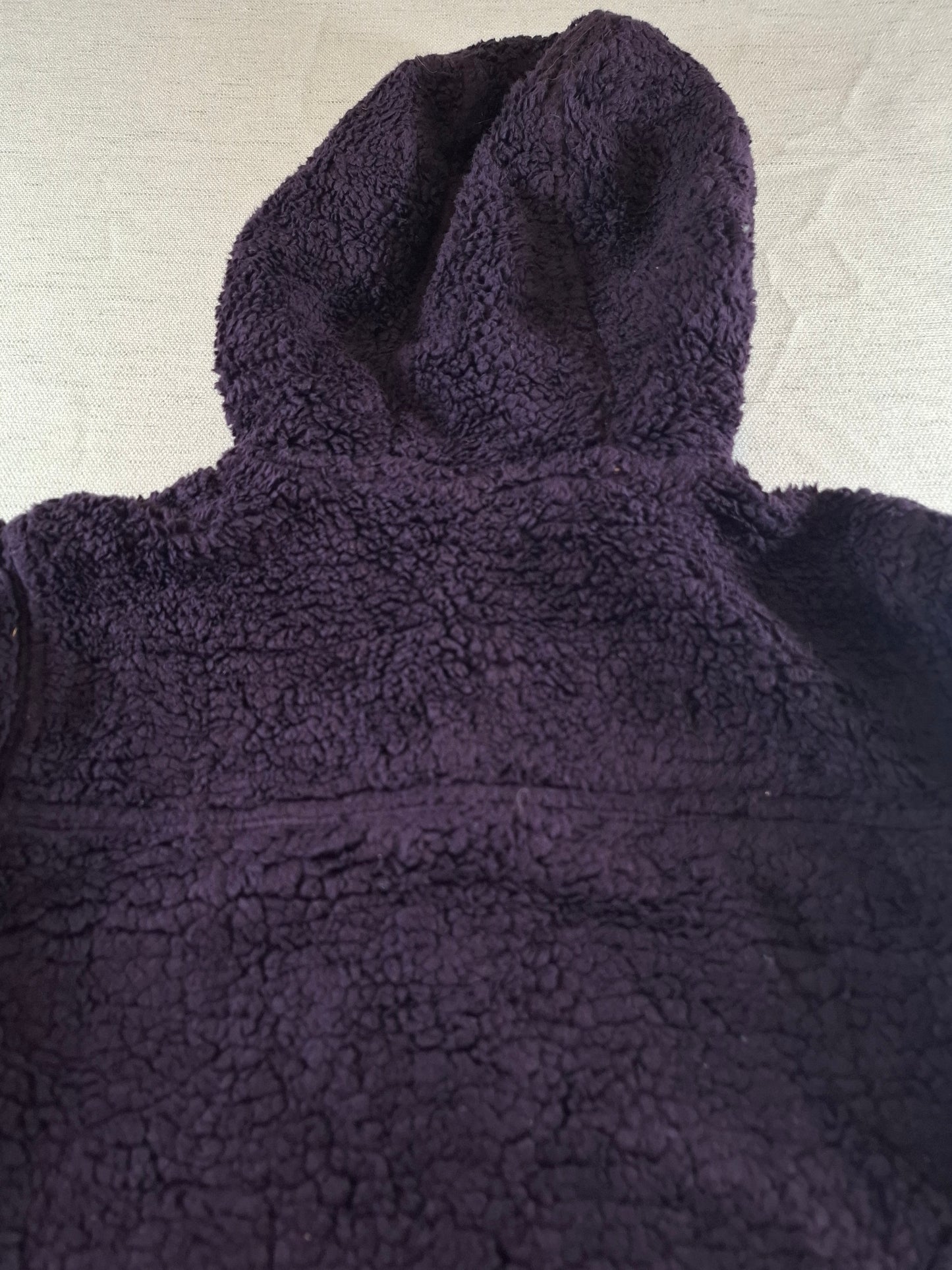 000698 The North Face Fleece hoodie size Women's S Purple