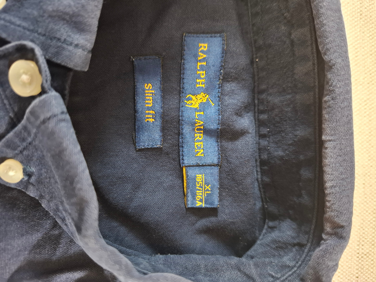 001080 Polo Ralph Lauren Button down shirt size XL Navy