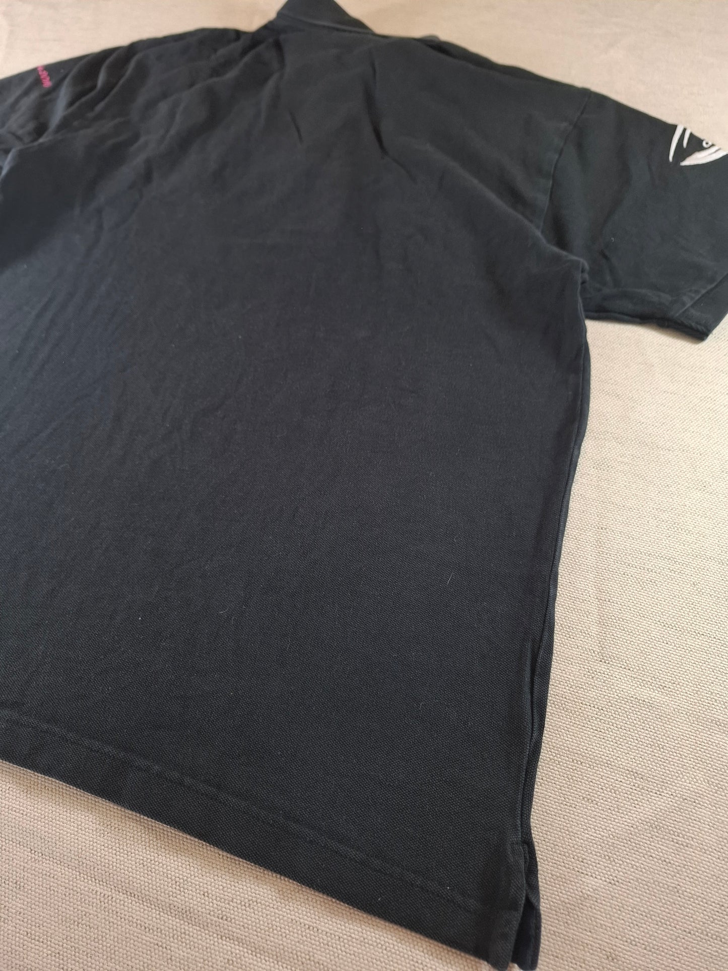 000159 Adidas Polo size M BLACK New Zealand All Blacks Rugby