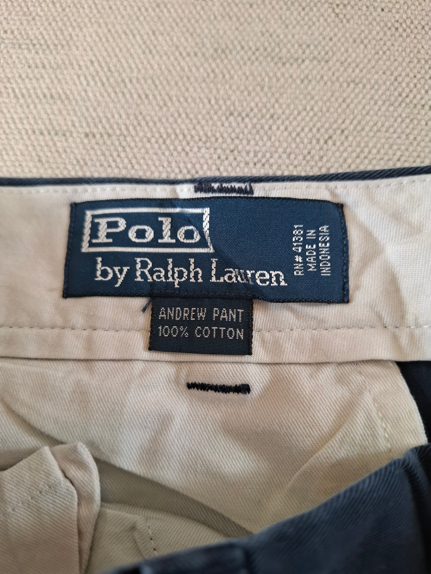 000168 Polo Ralph Lauren Chino size 36/32 Navy