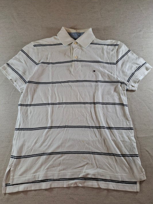001065 Tommy Hilfiger Polo size S White/ Black