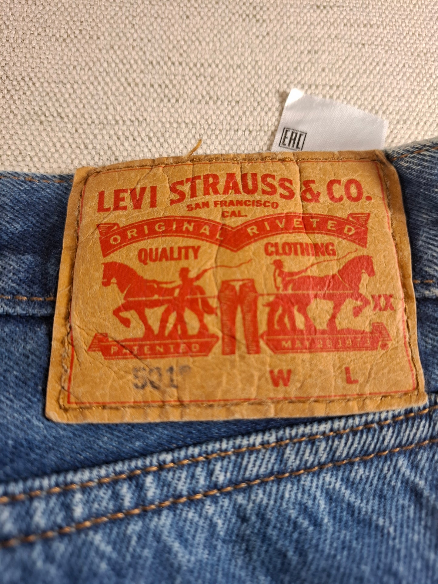 000268 – Levi's Jeans (501) – Blue, Size 48/32