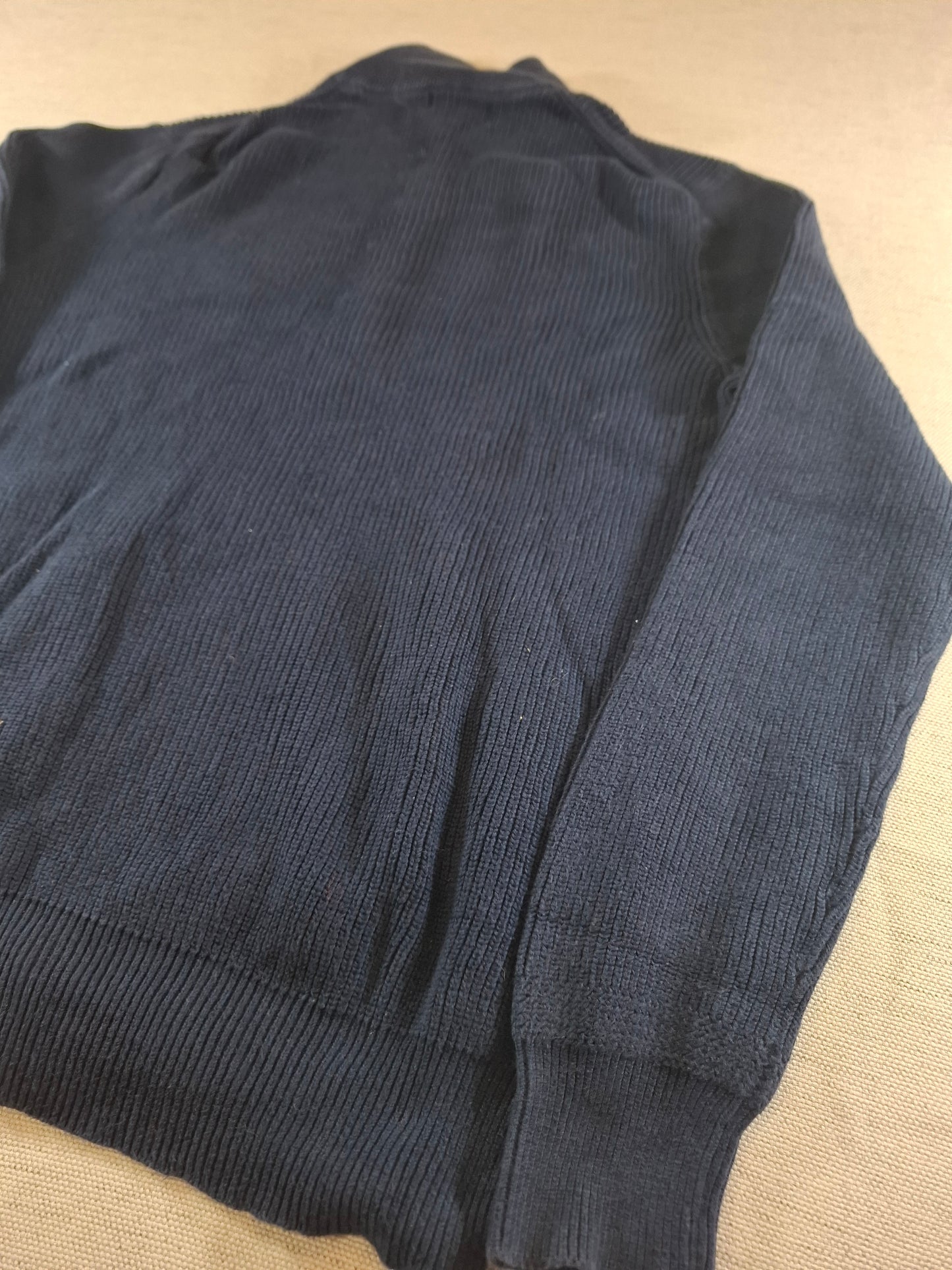 000935 Polo Ralph Lauren Full zip sweater size S Navy Blue