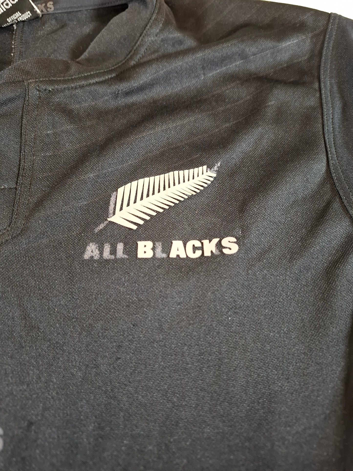 000124 – Adidas T-Shirt – Black (NZ All Blacks), Size M