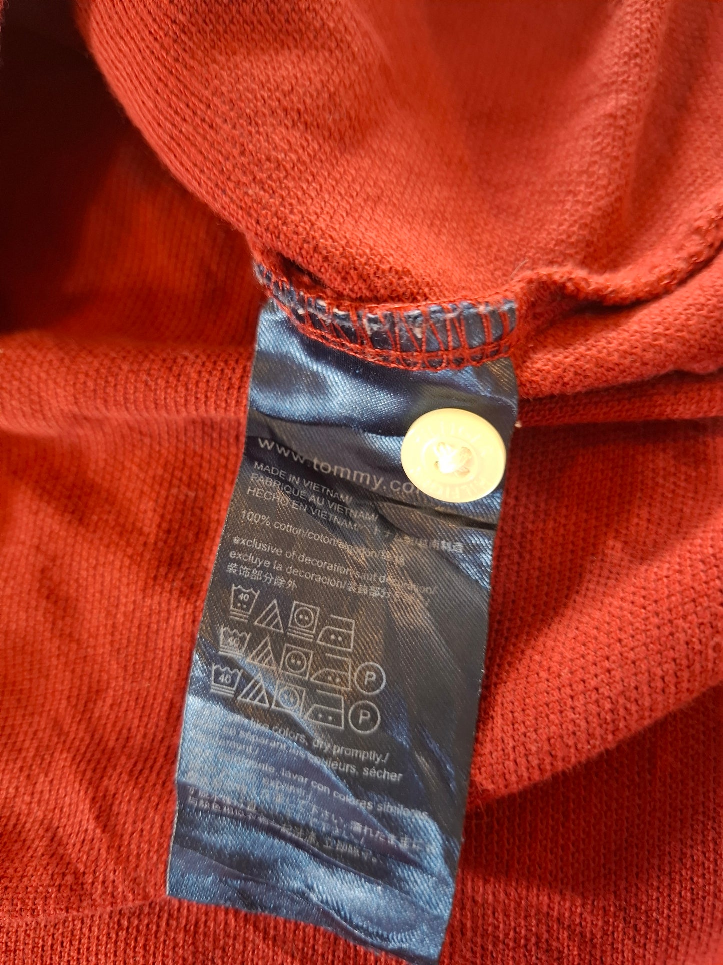 001108 Tommy Hilfiger Polo size L Burgundy