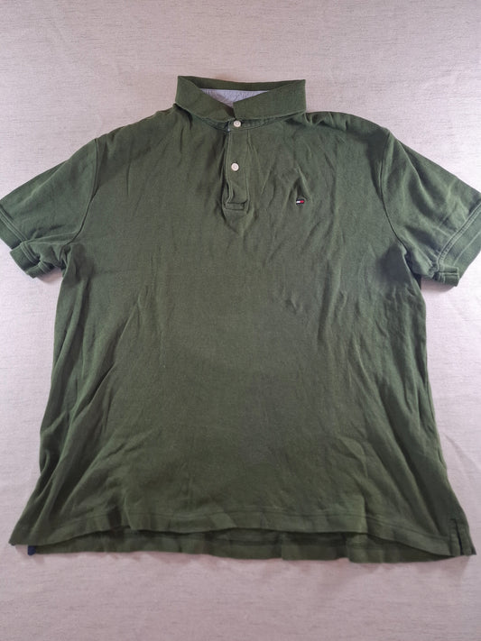 001117 Tommy Hilfiger Polo size L Dark green