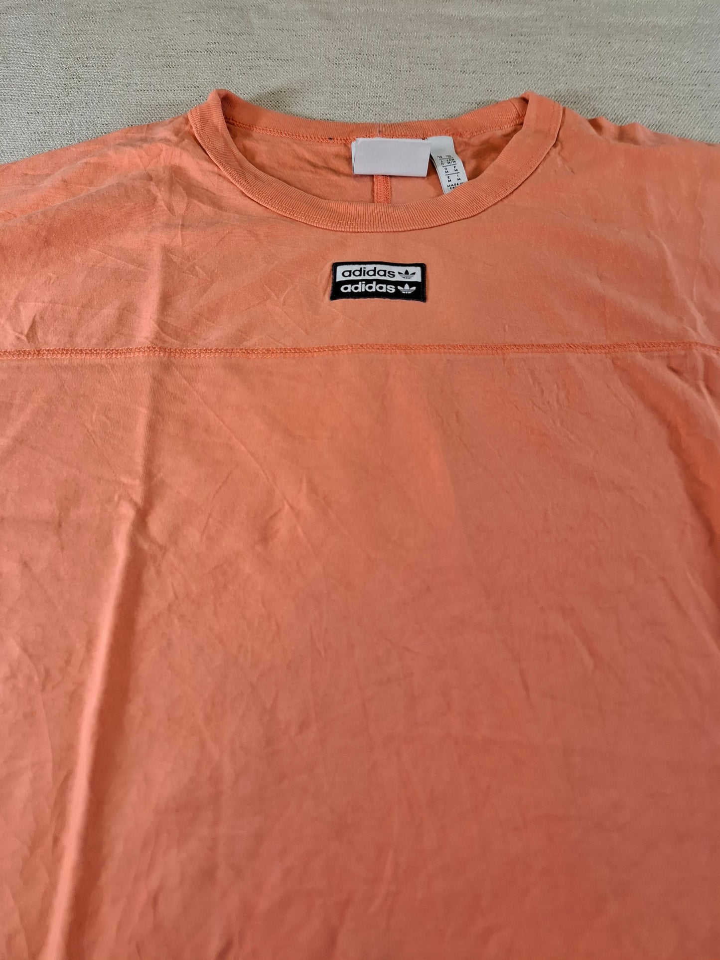 000123 – Adidas T-Shirt – Orange, Size M