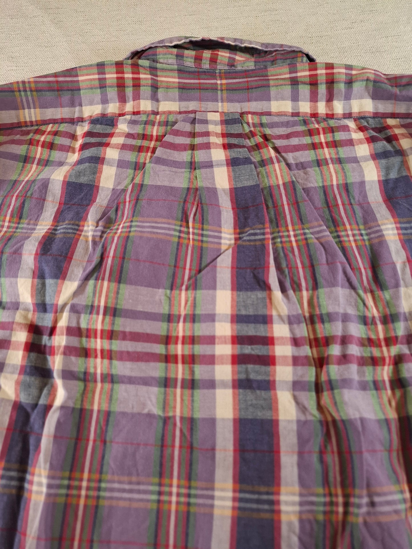 001070 Polo Ralph Lauren Button down shirt size L Multi/ Purple