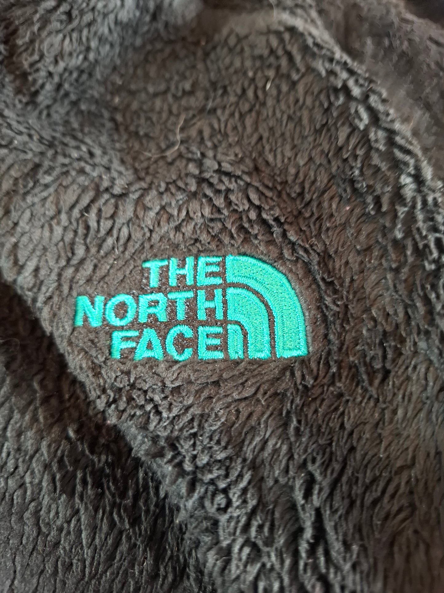 000695 The North Face Fleece size Women's L Black/ Mint