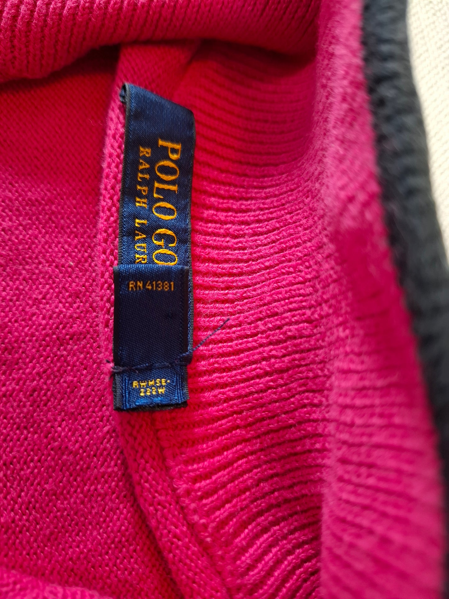 000941 Polo Ralph Lauren Full zip sweater size S Pink
