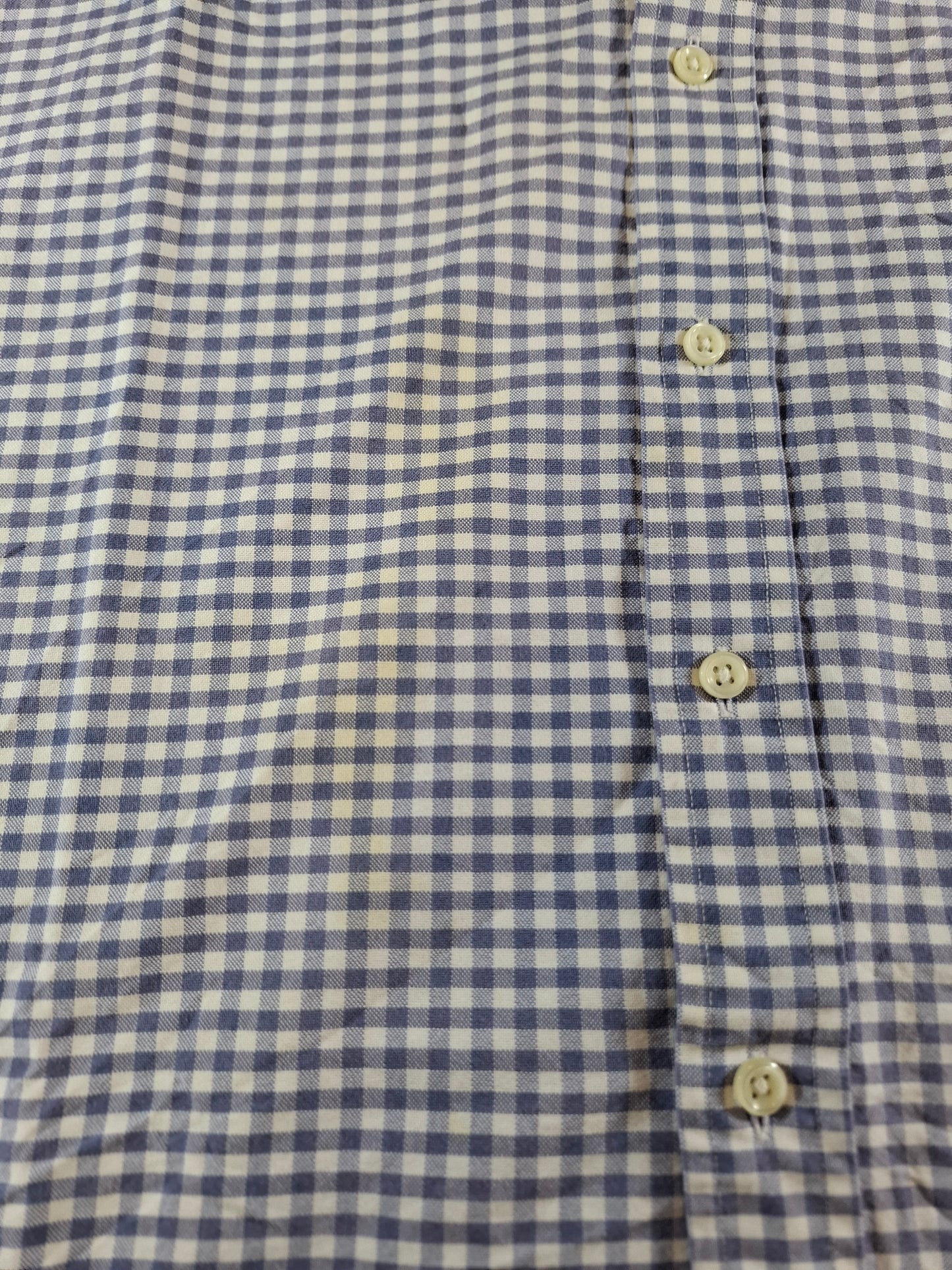 001074 Polo Ralph Lauren Button down shirt size XXL Blue/ white checkered