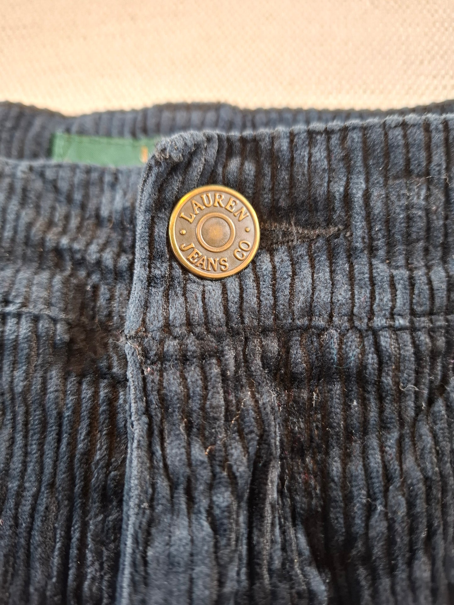 001167 Ralph Lauren Corduroy pants size XXS Black