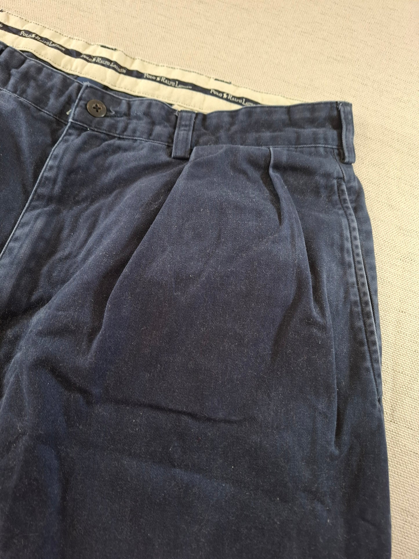 000166 Polo Ralph Lauren Chino size 35/32 Navy Blue