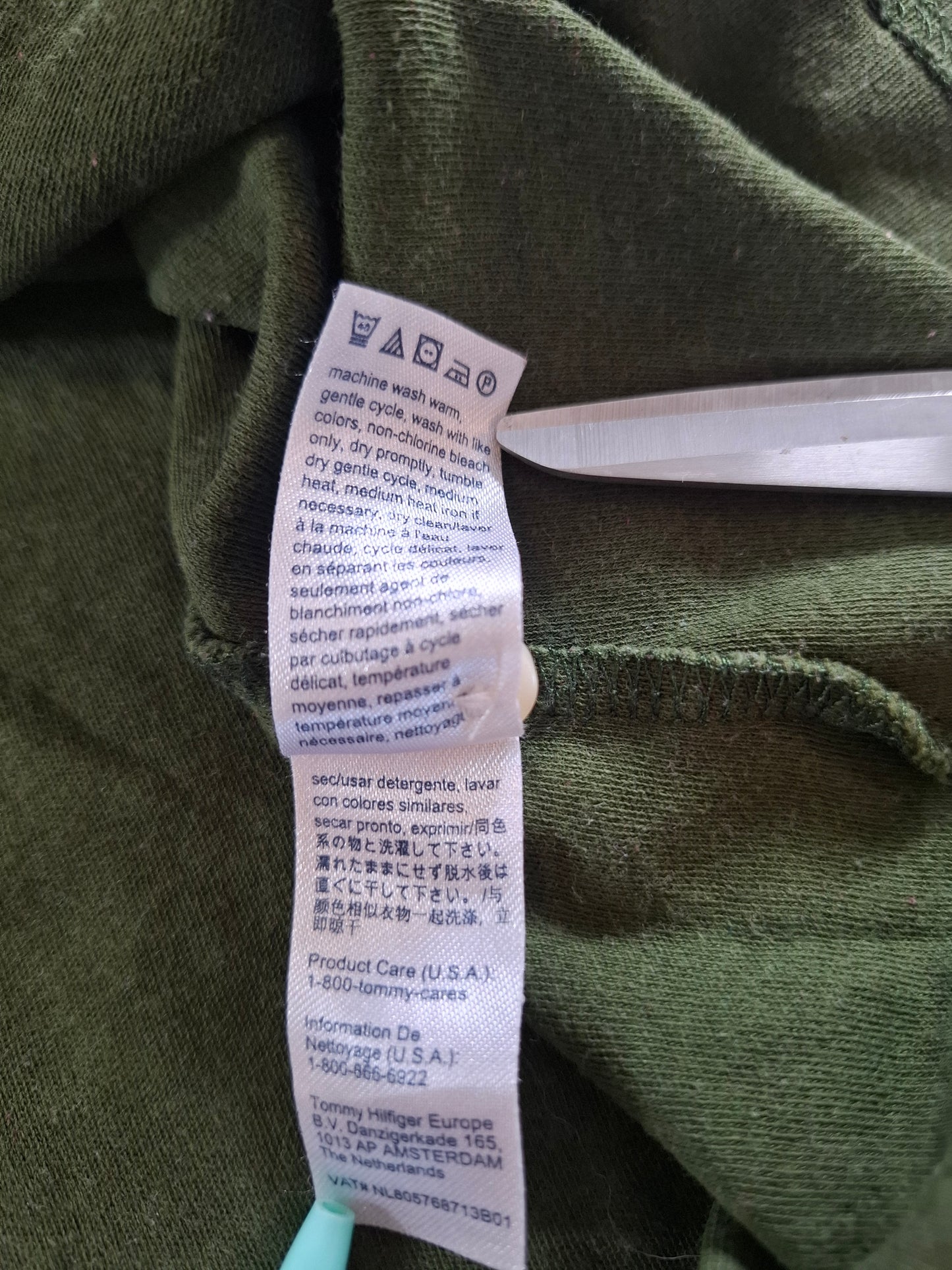 001117 Tommy Hilfiger Polo size L Dark green