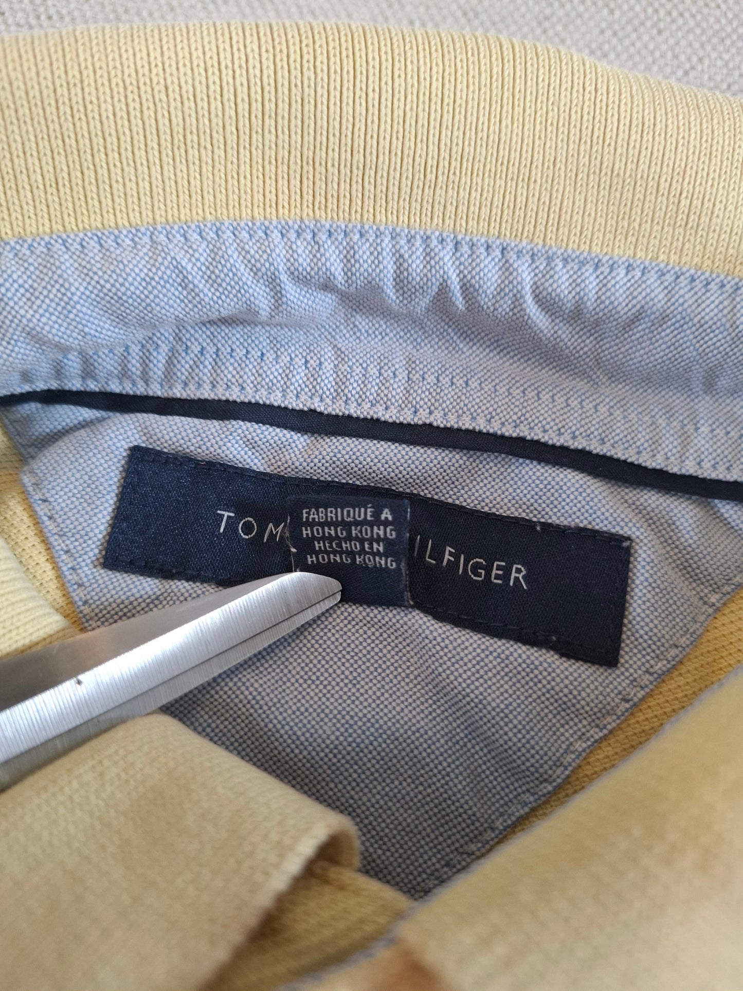 000155 – Tommy Hilfiger Polo – Yellow, Size M