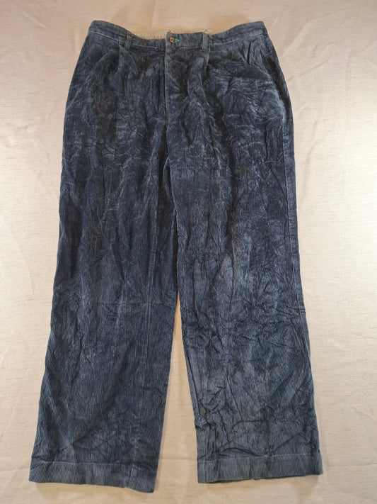 001165 Tommy Hilfiger Corduroy pants size 36/30 Black/Navy