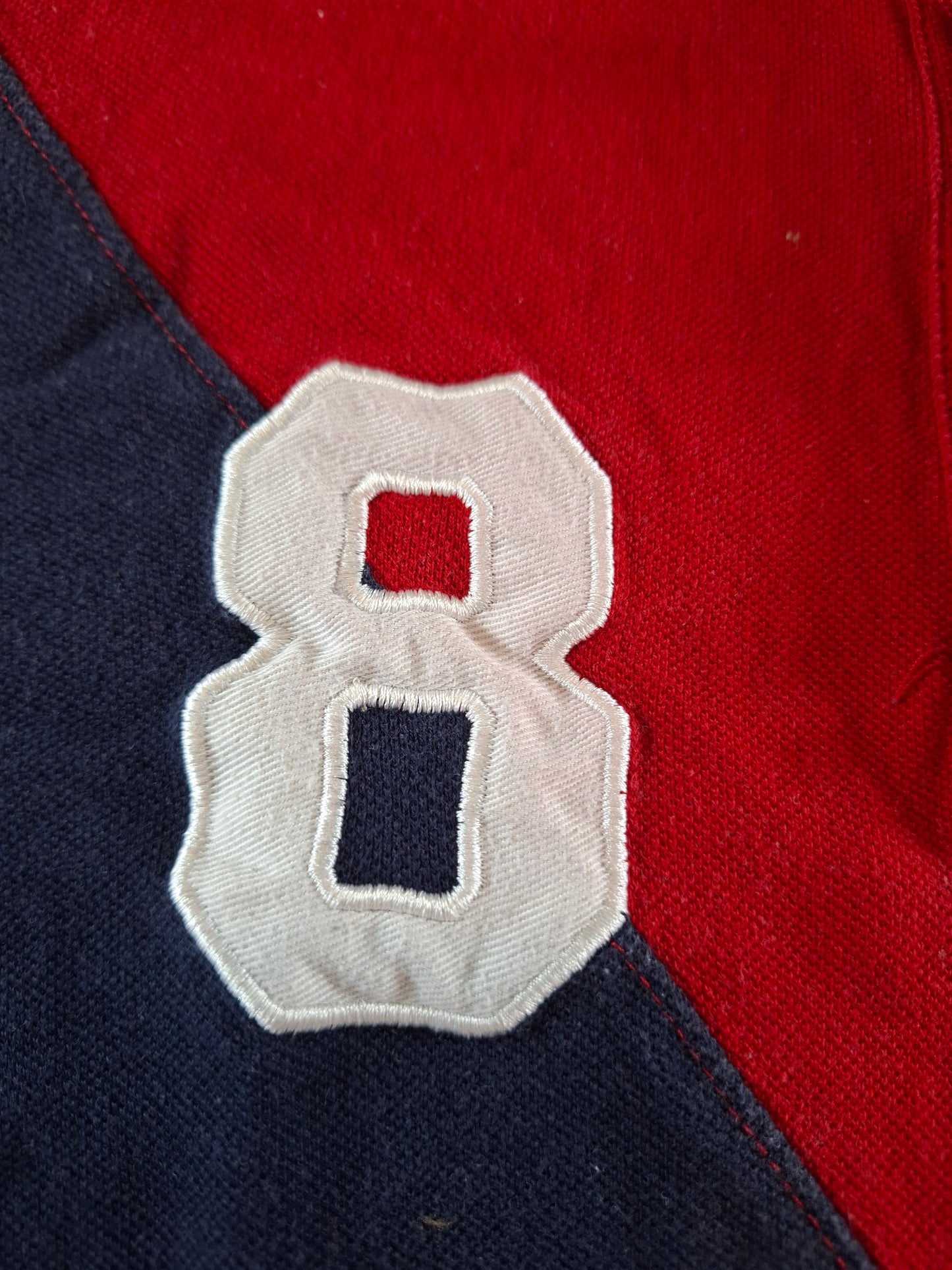 001116 Tommy Hilfiger Polo size L Red/ Navy