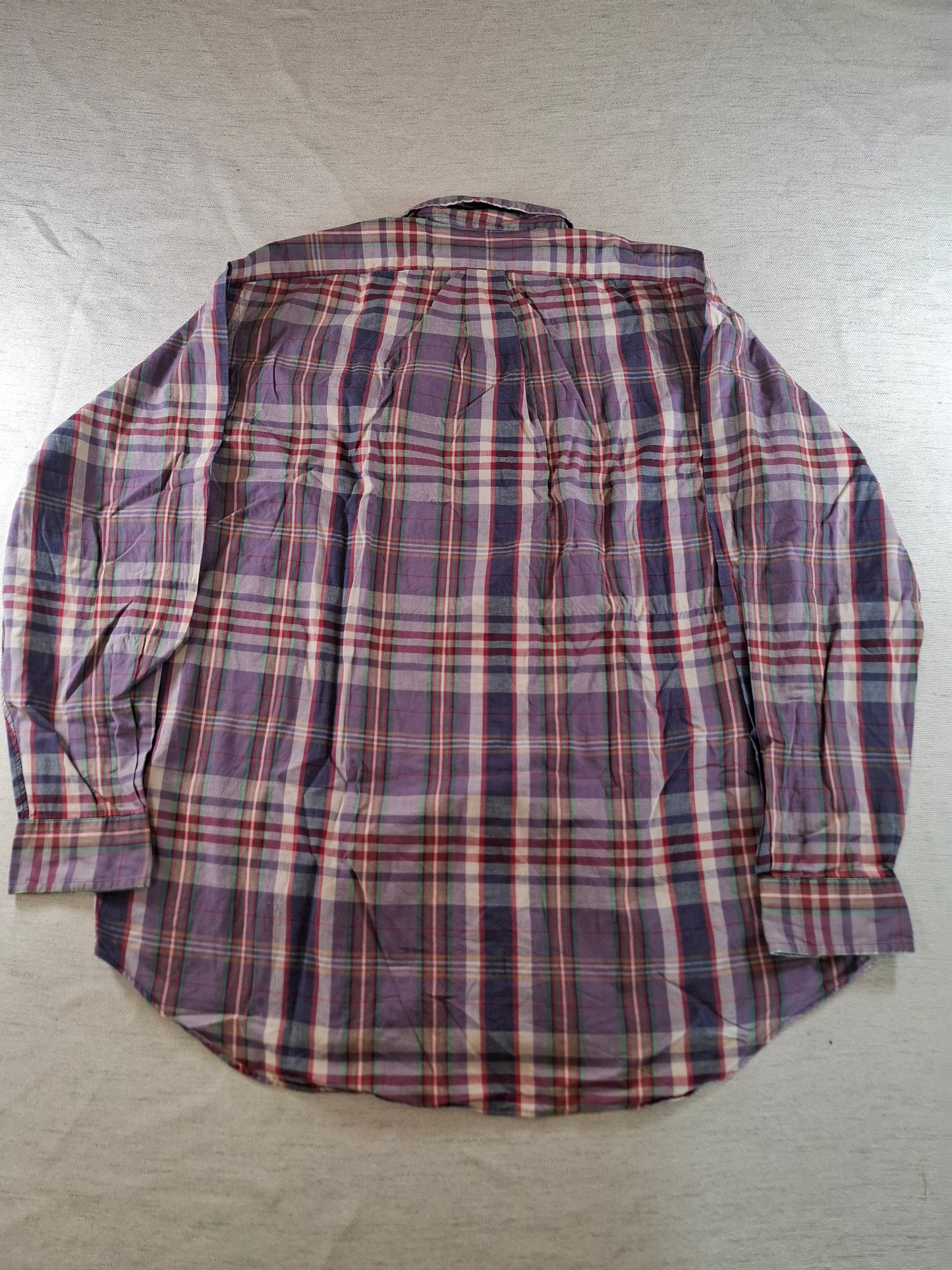 001070 Polo Ralph Lauren Button down shirt size L Multi/ Purple