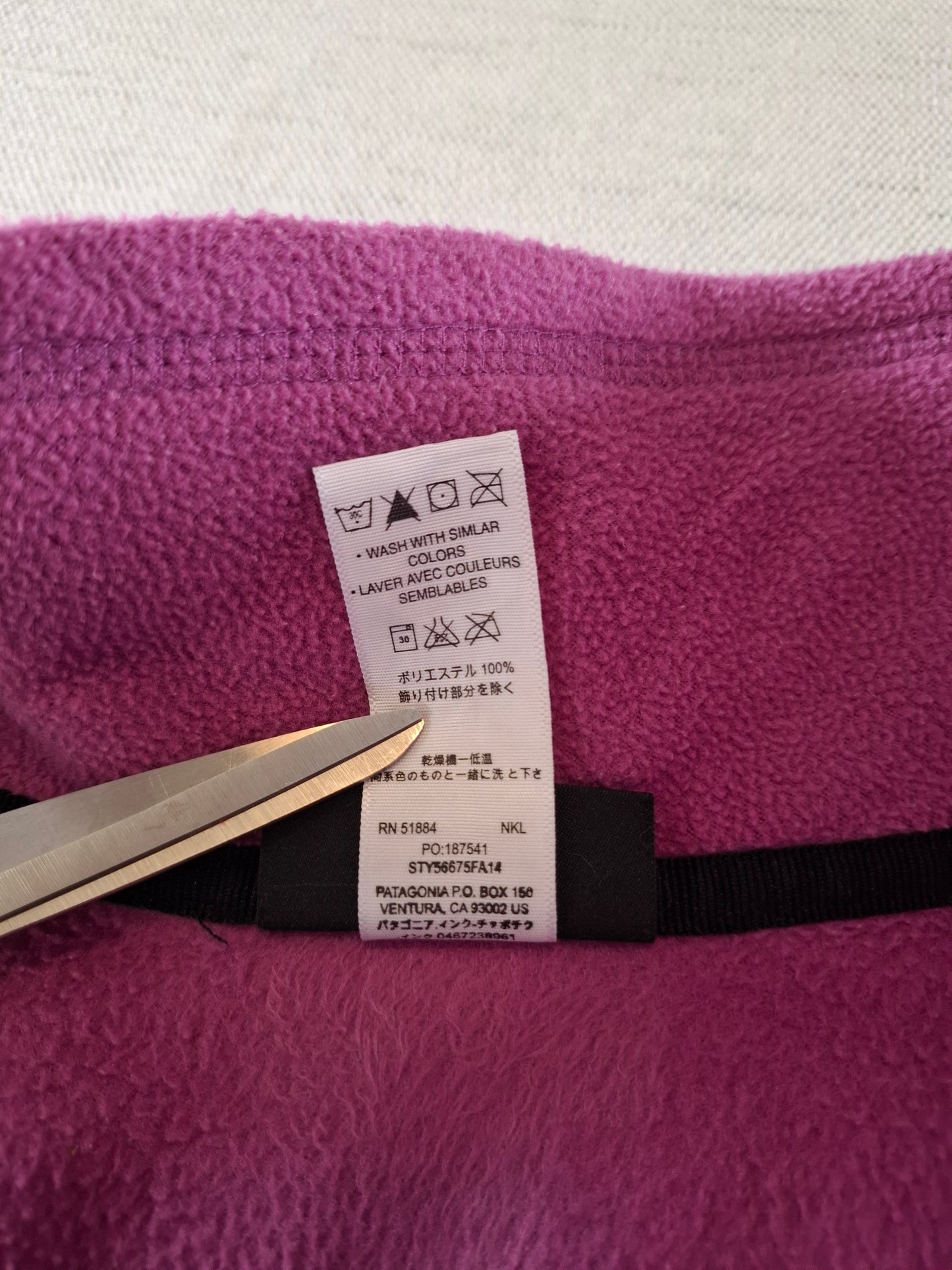 000948 Patagonia Fleece bodywarmer size L Pink