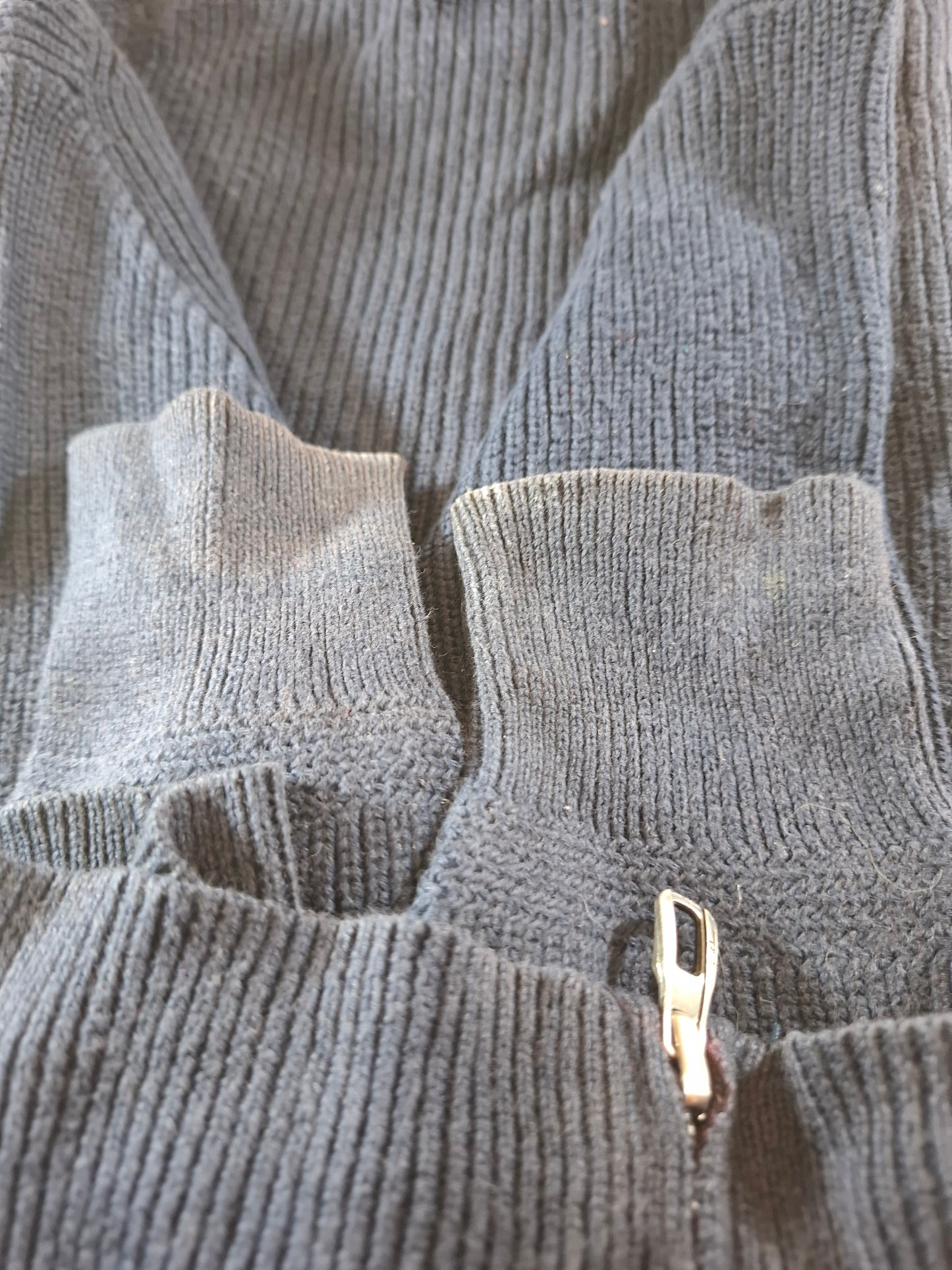 000933 Polo Ralph Lauren Full zip sweater size S Navy Blue