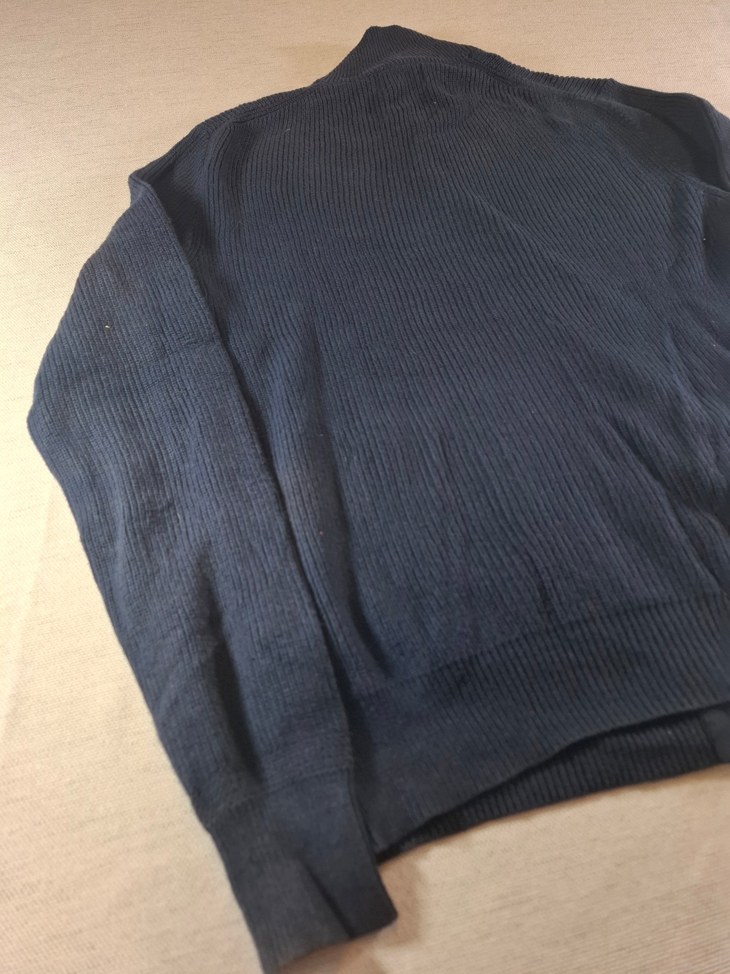 000933 Polo Ralph Lauren Full zip sweater size S Navy Blue