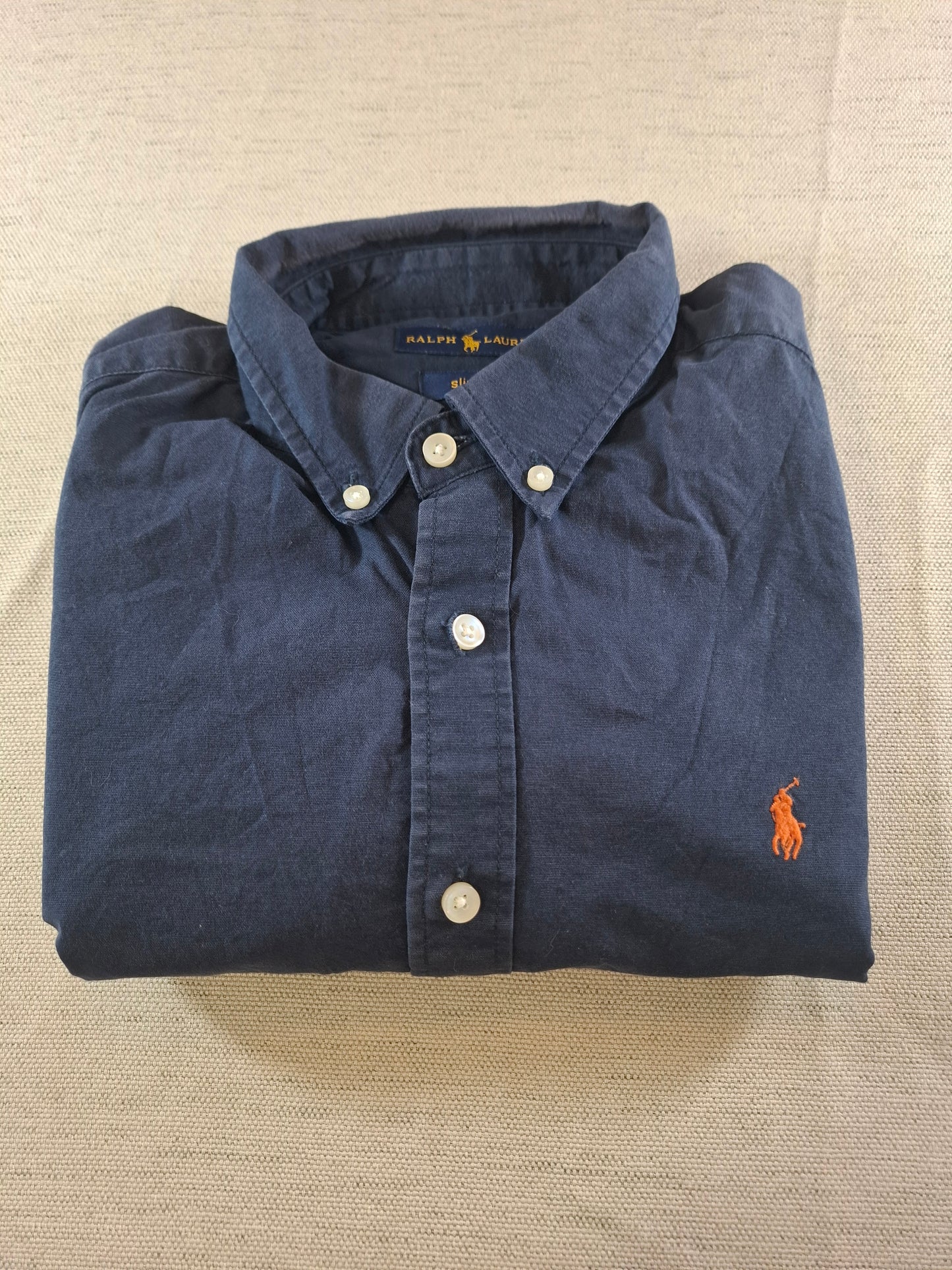 001080 Polo Ralph Lauren Button down shirt size XL Navy