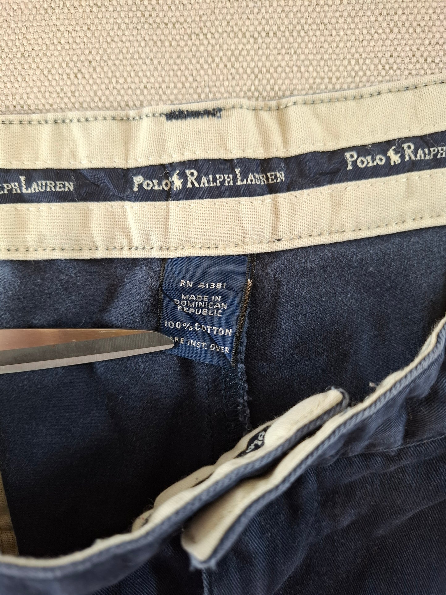 000166 Polo Ralph Lauren Chino size 35/32 Navy Blue