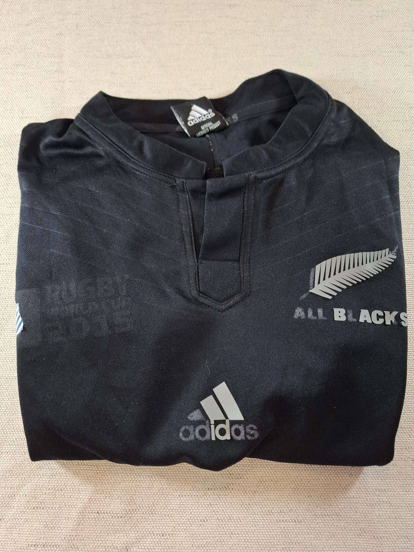 000124 – Adidas T-Shirt – Black (NZ All Blacks), Size M