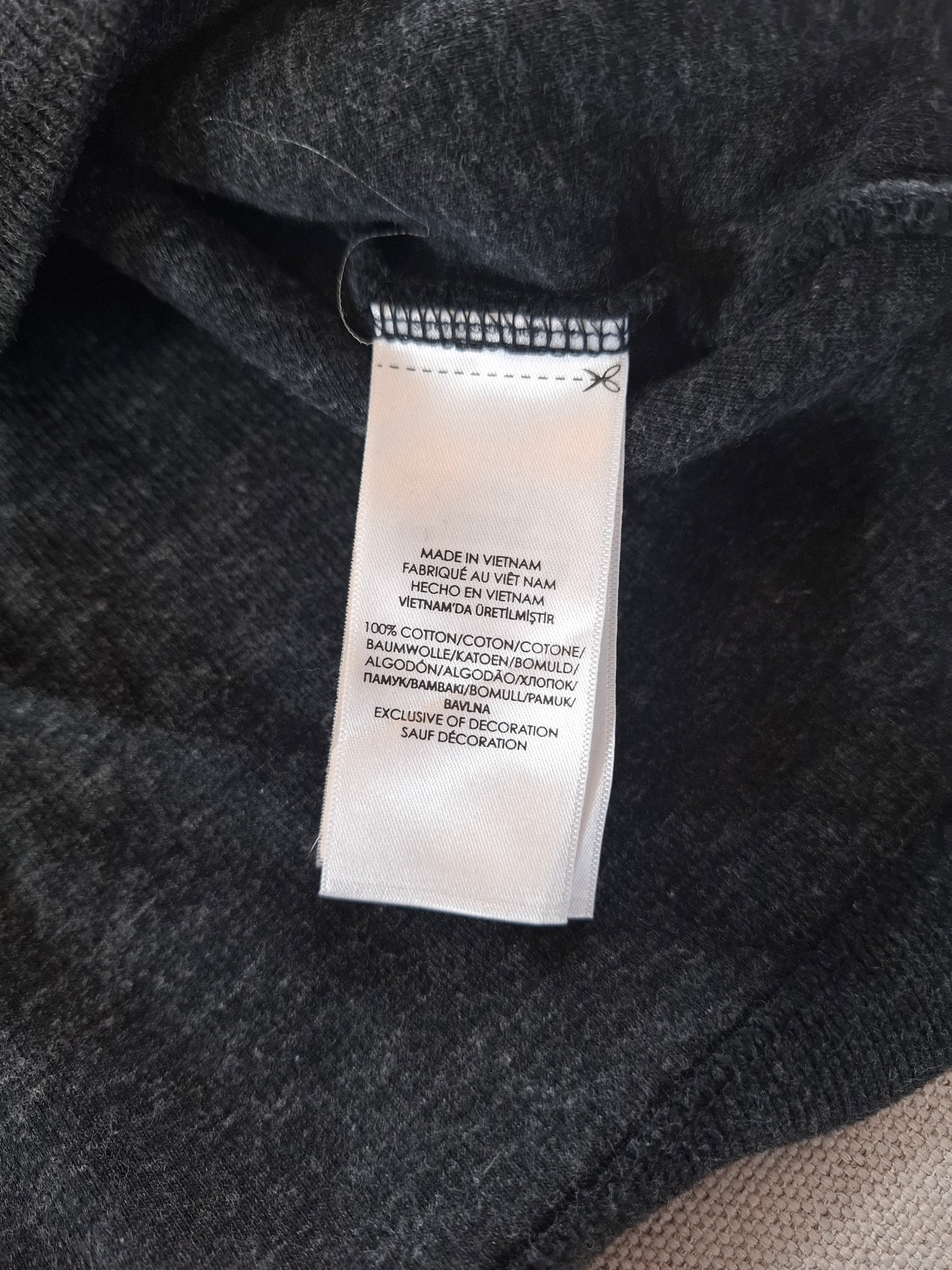 000493 Polo Ralph Lauren 1/4 zip sweater size L Anthracite