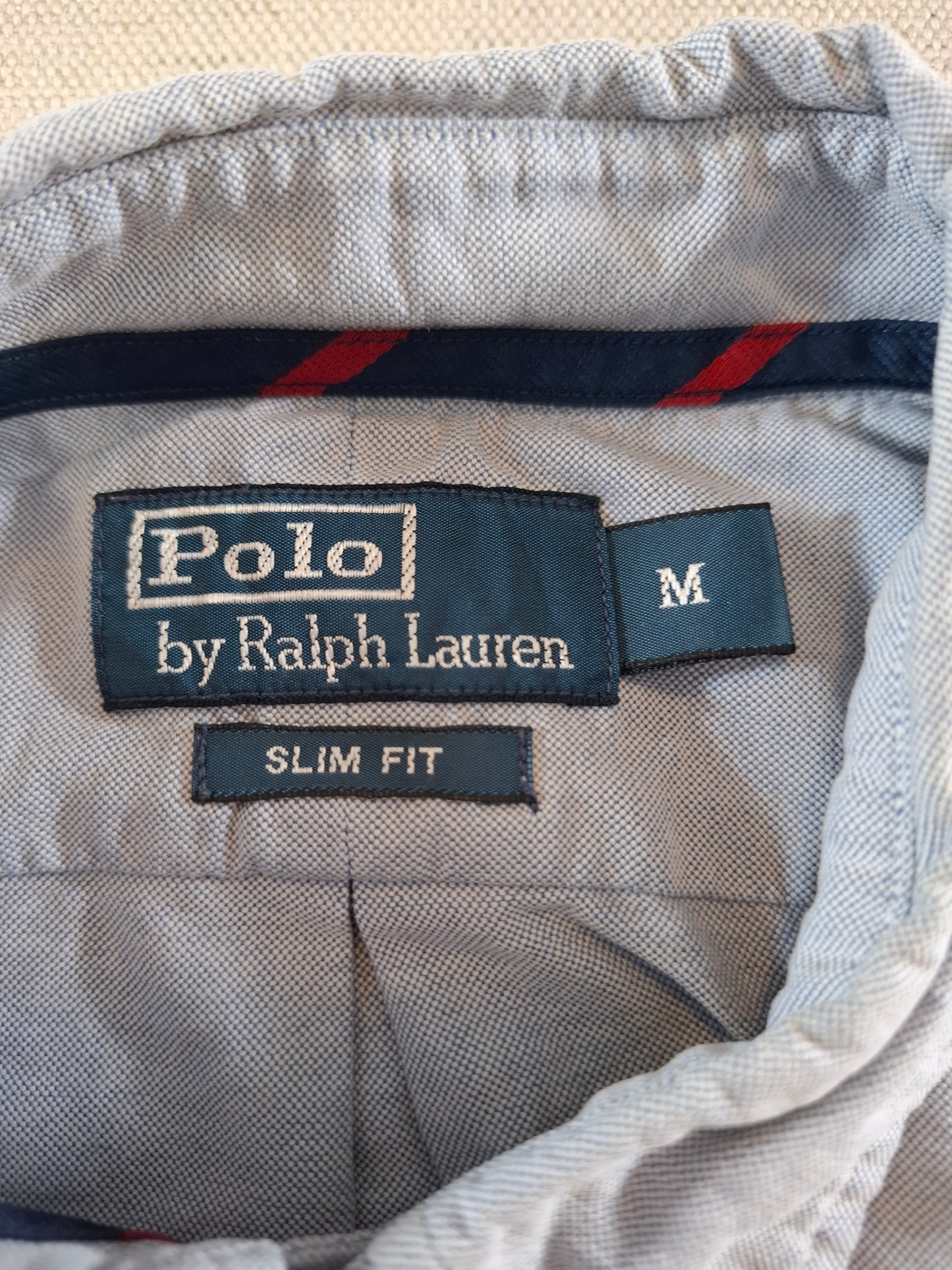 001077 Polo Ralph Lauren Button down shirt size M Light blue