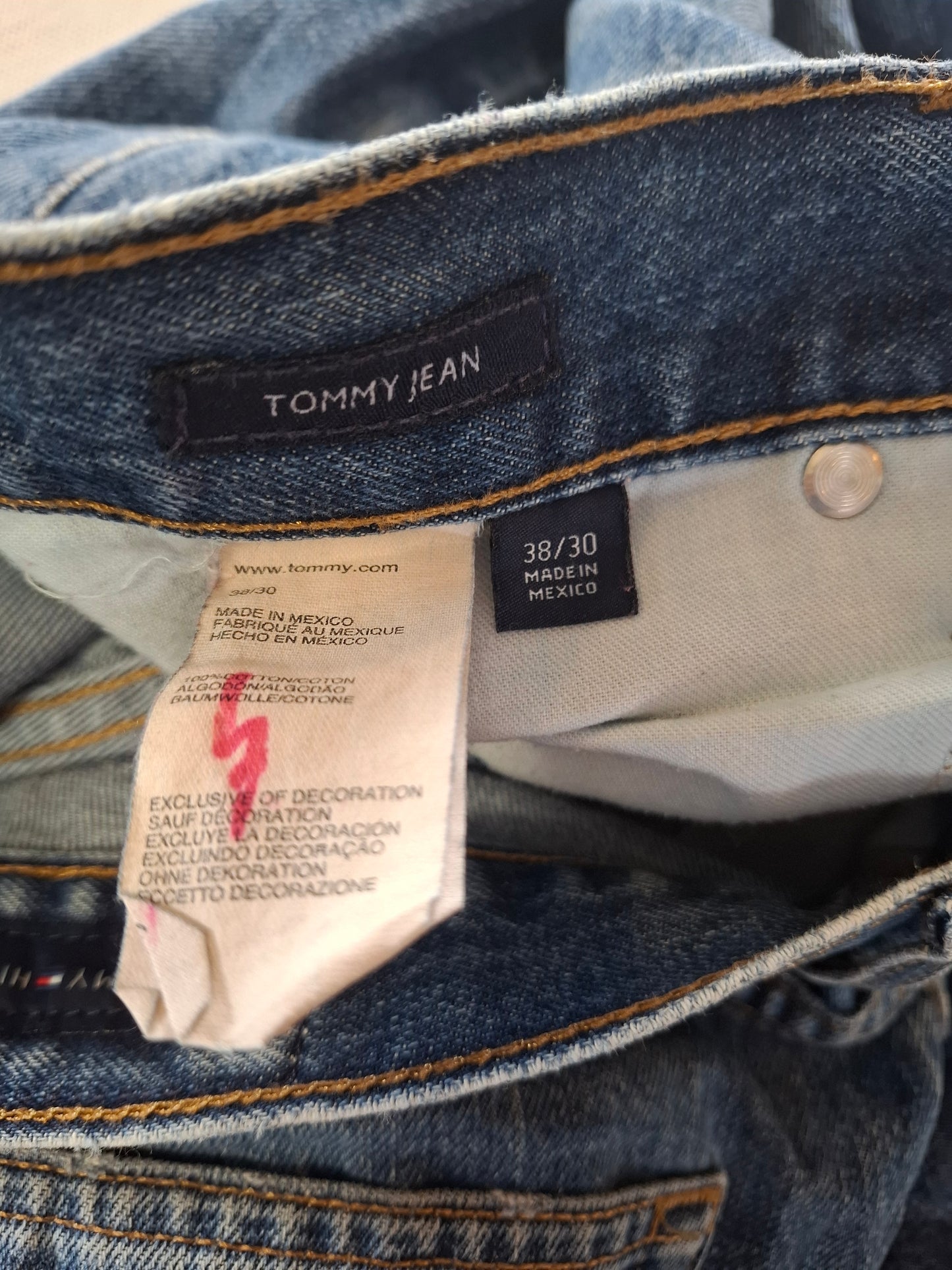 000217 Tommy Hilfiger 38/30 size Jeans Blue